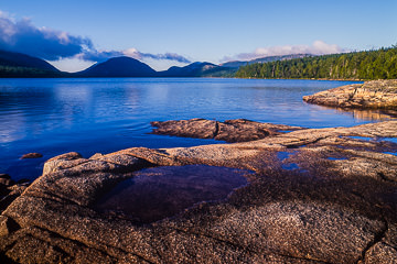 AM-LA-007         Rocky Shore, Eagle Lake, Acadia National Park, Maine