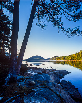 AM-LA-014         Beautiful Morning at Eagle Lake, Acadia National Park, Maine