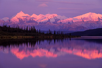 LE-AM-LA-09         4 A.M. Light At Wonder Lake, Denali National Park, Alaska