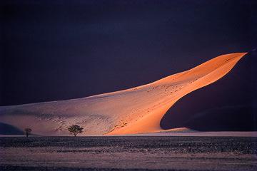 LE-AF-LA-24         Lit Dune, Namib-Naukluft National Park, Namib Desert, Namibia