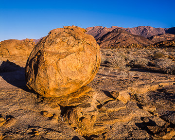 AF-LA-006         Large Bolder In The Remote Twyfelffontain Region, Damaraland, Namibia 