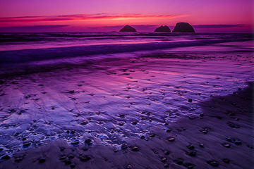 LE-AM-LA-008         Sunset Along The Oregon Coast, Oregon