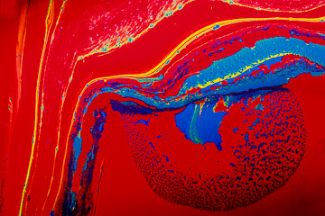 LE-MH-26&nbsp;&nbsp;&nbsp;&nbsp;&nbsp;&nbsp;&nbsp;&nbsp; Abstract Close-Up Of Merging Paints