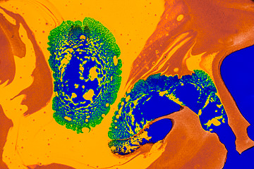 MH-58         Abstract Close-Up Of Paints Mixing