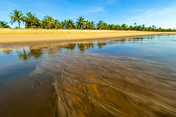 BR-LA-12         Sand Designs, Beach in Mogiquicaba, Bahia, Brazil