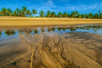 LE-BR-LA-23         Sand Patterns In The Water, Southern Coast Of Bahia, Brazil