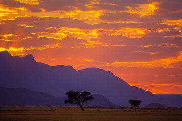 AF-LA-02         Sunset At Namib-Naukluft National Park, Namib Desert, Namibia