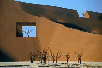 Manipulated image of the namib desert