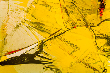 VID-23         Vidrio - Broken Glass Abstract In Yellow